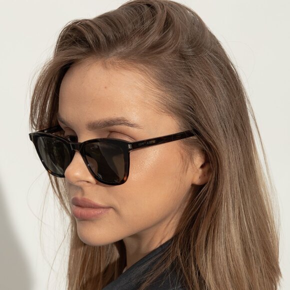 NWT SAINT LAURENT HAVANA WOMEN SUNGLASSES - Picture 1 of 4